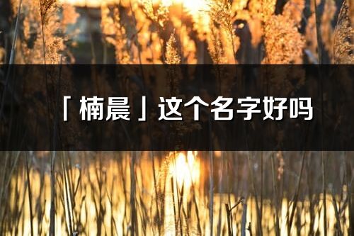 「楠晨」这个名字好吗_楠晨名字寓意,含义