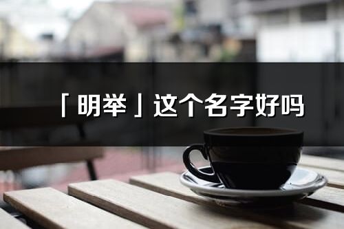 「明举」这个名字好吗_明举名字寓意,含义