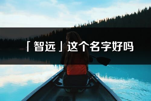 「智远」这个名字好吗_智远名字寓意,含义