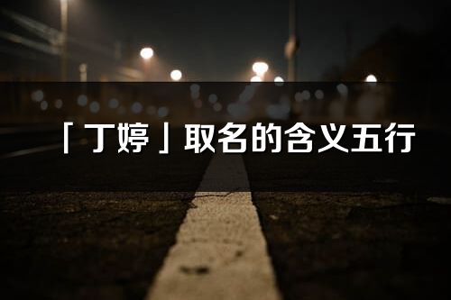 「丁婷」取名的含义五行_丁婷名字寓意解释