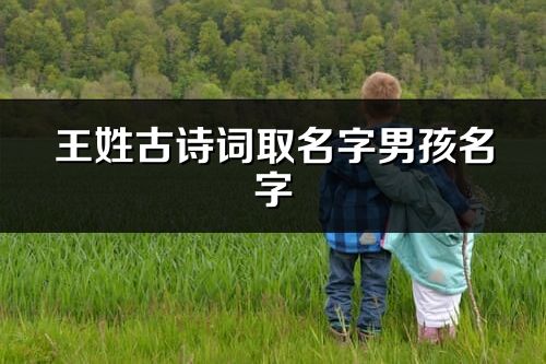 王姓古诗词取名字男孩名字