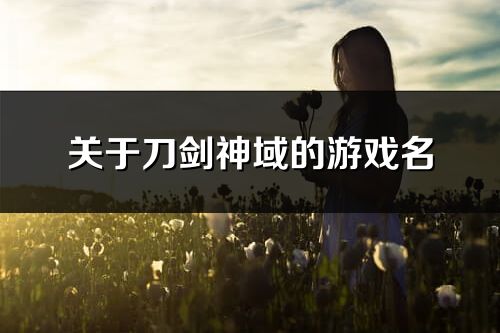 关于刀剑神域的游戏名(90个)