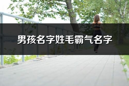 男孩名字姓毛霸气名字