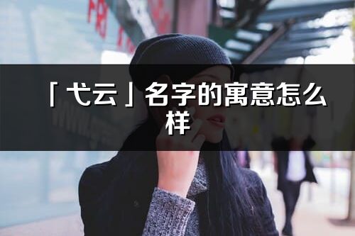 「弋云」名字的寓意怎么样_弋云的出处