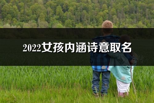 2022女孩内涵诗意取名