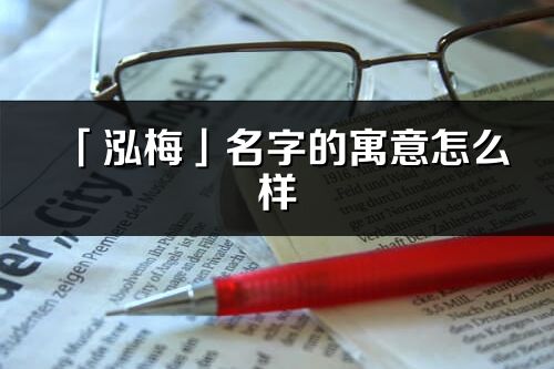 「泓梅」名字的寓意怎么样_泓梅的出处