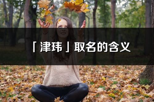 「津玮」取名的含义_津玮名字寓意解释