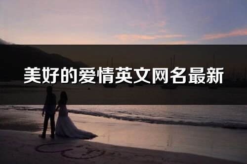 美好的爱情英文网名最新