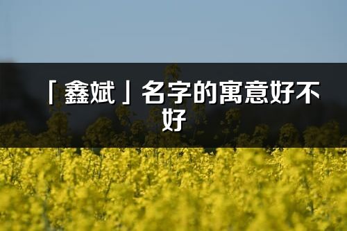 「鑫斌」名字的寓意好不好_鑫斌含义分析