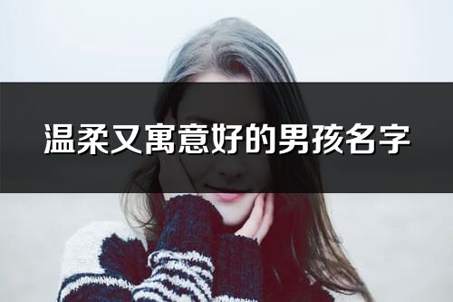 温柔又寓意好的男孩名字