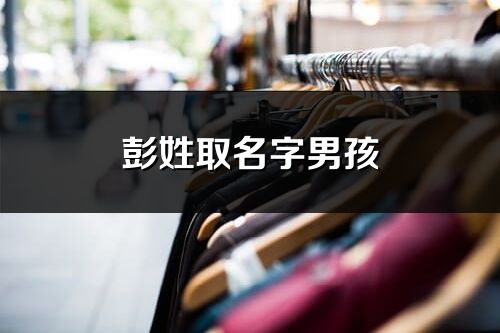 彭姓取名字男孩