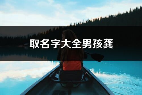 取名字大全男孩龚