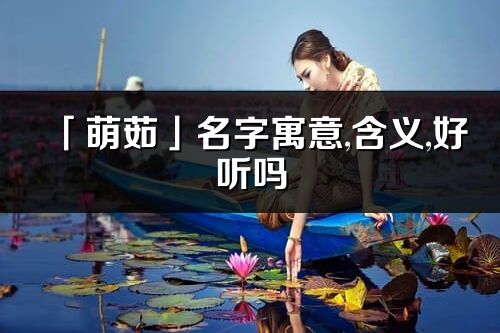「萌茹」名字寓意,含义,好听吗_萌茹名字分析打分