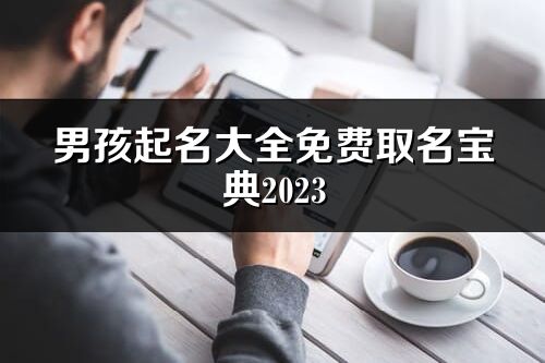 男孩起名大全免费取名宝典2023