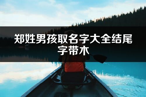 郑姓男孩取名字大全结尾字带木
