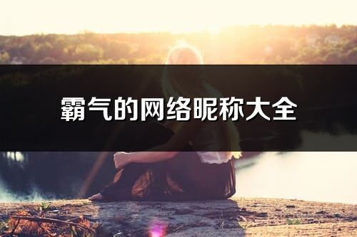 霸气的网络昵称大全(866个)