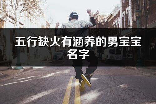 五行缺火有涵养的男宝宝名字