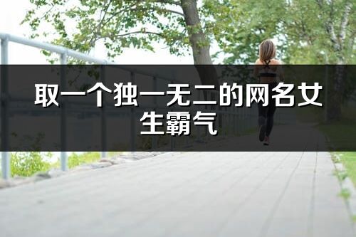 取一个独一无二的网名女生霸气(优选204个)