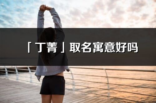 「丁菁」取名寓意好吗_丁菁名字含义及五行