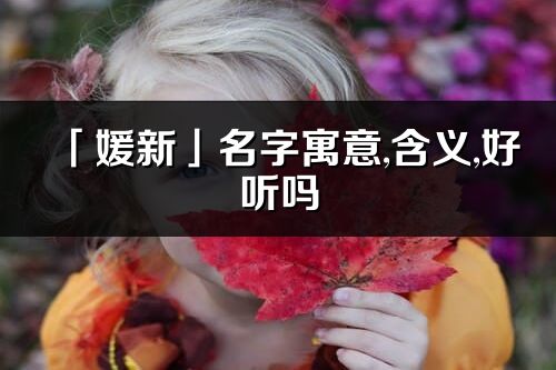 「媛新」名字寓意,含义,好听吗_媛新名字分析打分