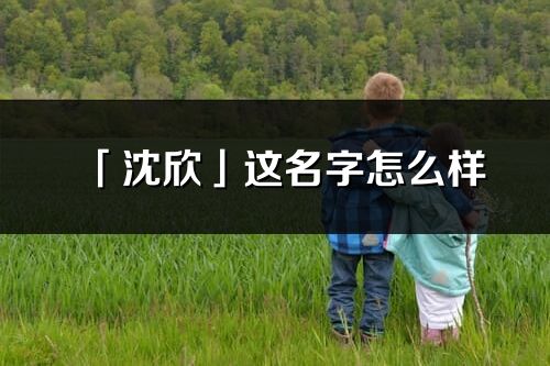 「沈欣」这名字怎么样_沈欣的名字解释