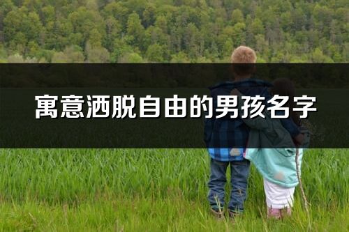 寓意洒脱自由的男孩名字