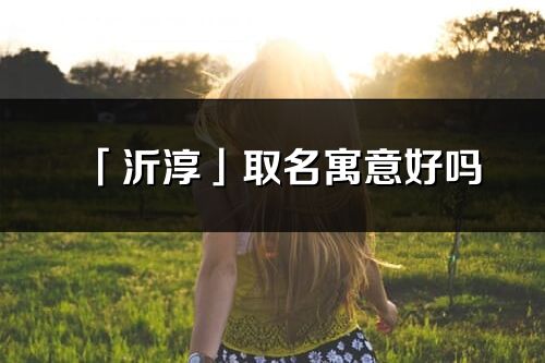 「沂淳」取名寓意好吗_沂淳名字含义及五行