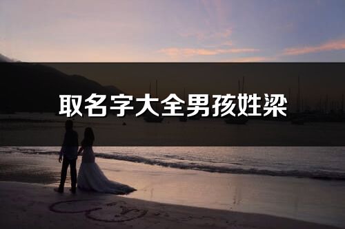 取名字大全男孩姓梁