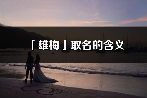 「雄梅」取名的含义_雄梅名字寓意解释