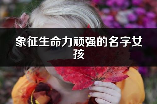 象征生命力顽强的名字女孩