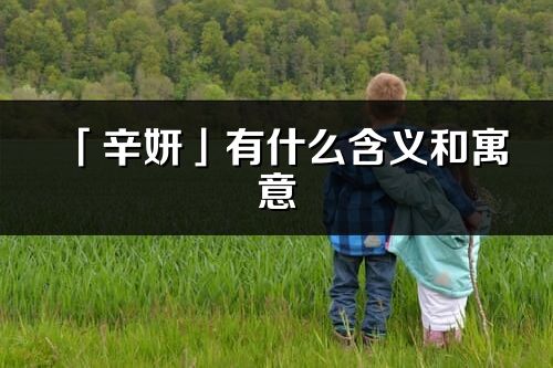 「辛妍」有什么含义和寓意_辛妍名字的出处与意思