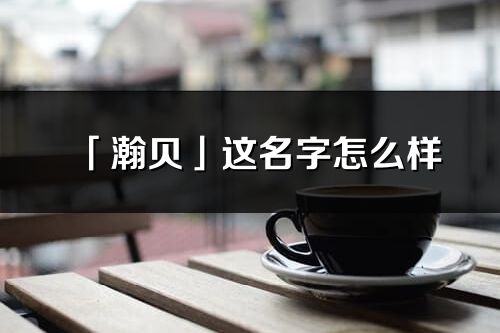 「瀚贝」这名字怎么样_瀚贝的名字解释