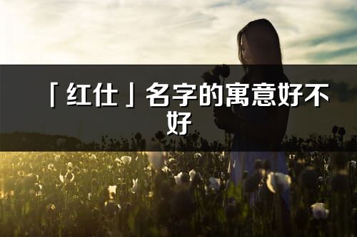 「红仕」名字的寓意好不好_红仕含义分析