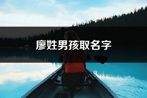 廖姓男孩取名字