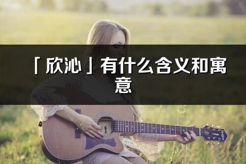 「欣沁」有什么含义和寓意_欣沁名字的出处与意思