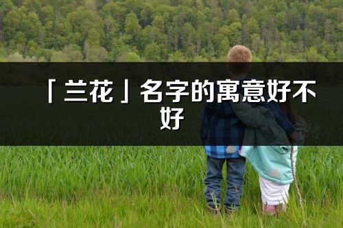 「兰花」名字的寓意好不好_兰花含义分析