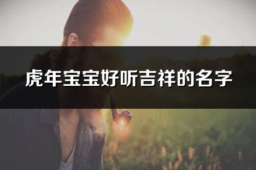 虎年宝宝好听吉祥的名字