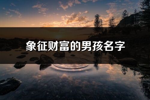 象征财富的男孩名字