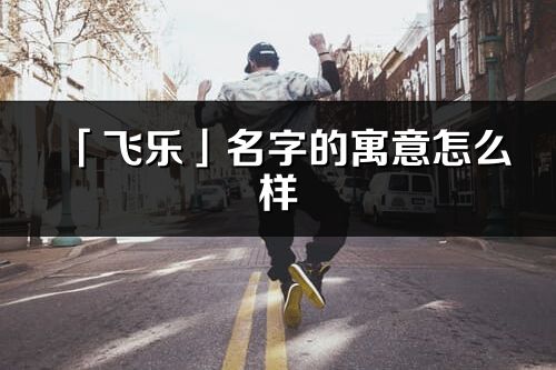 「飞乐」名字的寓意怎么样_飞乐的出处