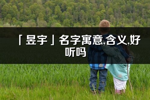 「昱宇」名字寓意,含义,好听吗_昱宇名字分析打分