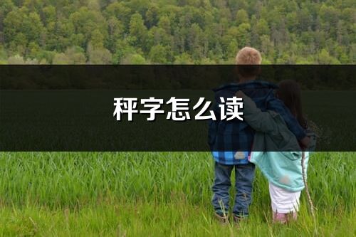 秤字怎么读_秤的读音
