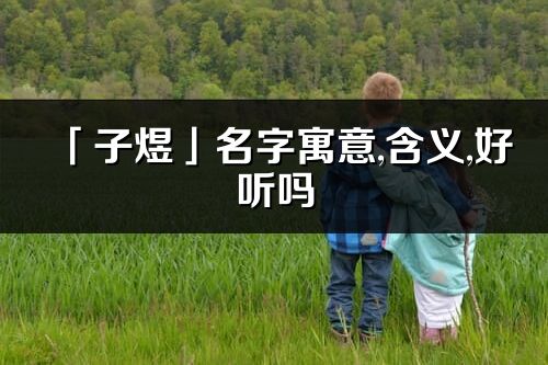 「子煜」名字寓意,含义,好听吗_子煜名字分析打分