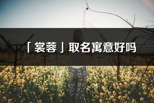 「裳蓉」取名寓意好吗_裳蓉名字含义及五行