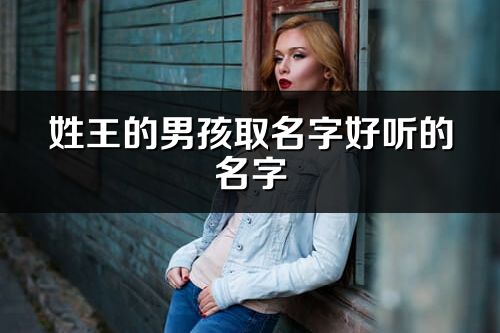 姓王的男孩取名字好听的名字