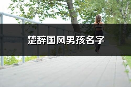 楚辞国风男孩名字