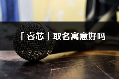 「睿芯」取名寓意好吗_睿芯名字含义及寓意
