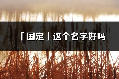 「国定」这个名字好吗_国定名字寓意,含义