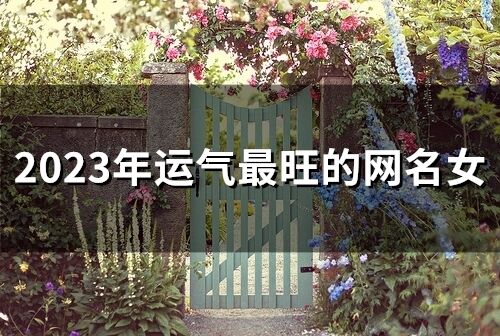 2023年运气最旺的网名女 运气比较旺的网名女