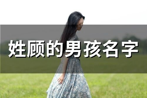 姓顾的男孩名字(70个)