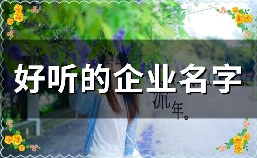 好听的企业名字(141个)